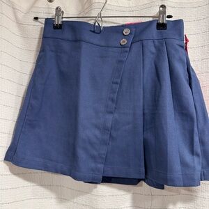 Justice Navy Skirt with Pleats